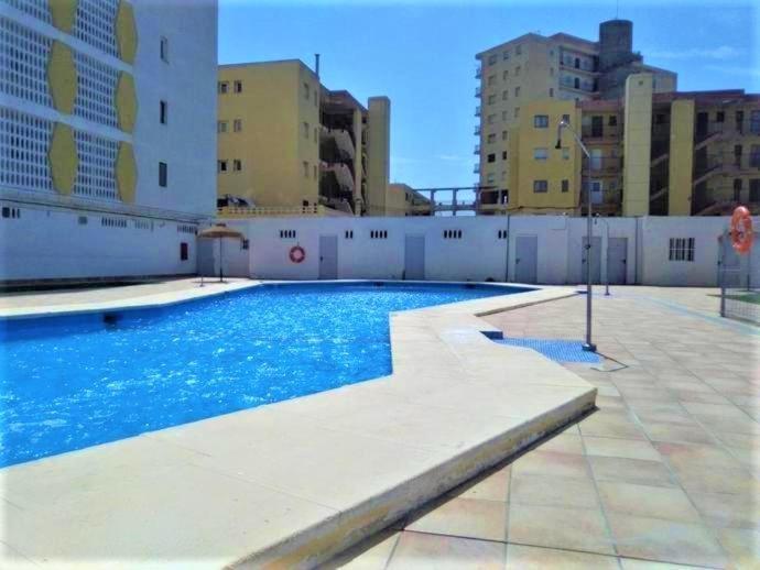 Apartamento Roquetas De Mar Urbanizacion, 2 Dormitorios, Gran Terraza Con Vista Al Mar, Wi-Fi, Parking Y Piscina Dış mekan fotoğraf